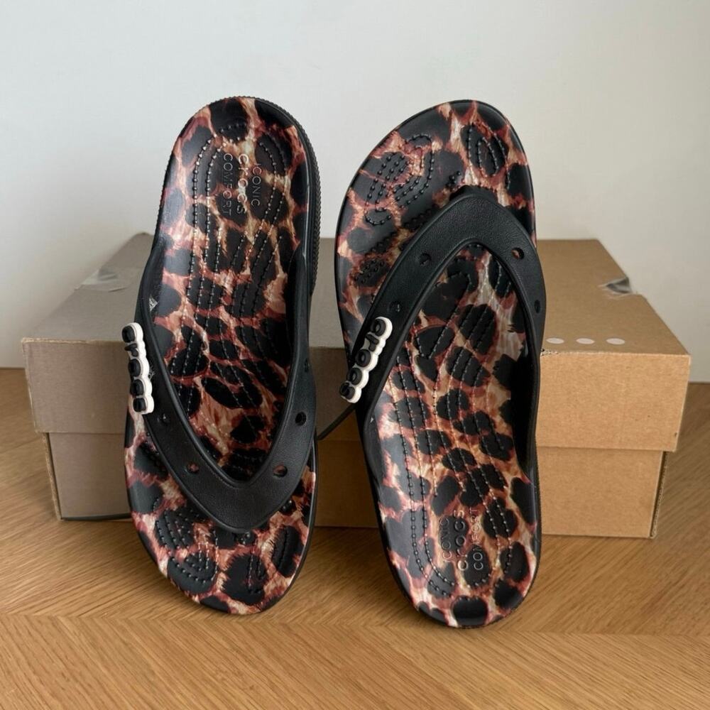 Crocs Classic ‘Animal Remix’ Unisex Slides - SZ Men 4- Women 6